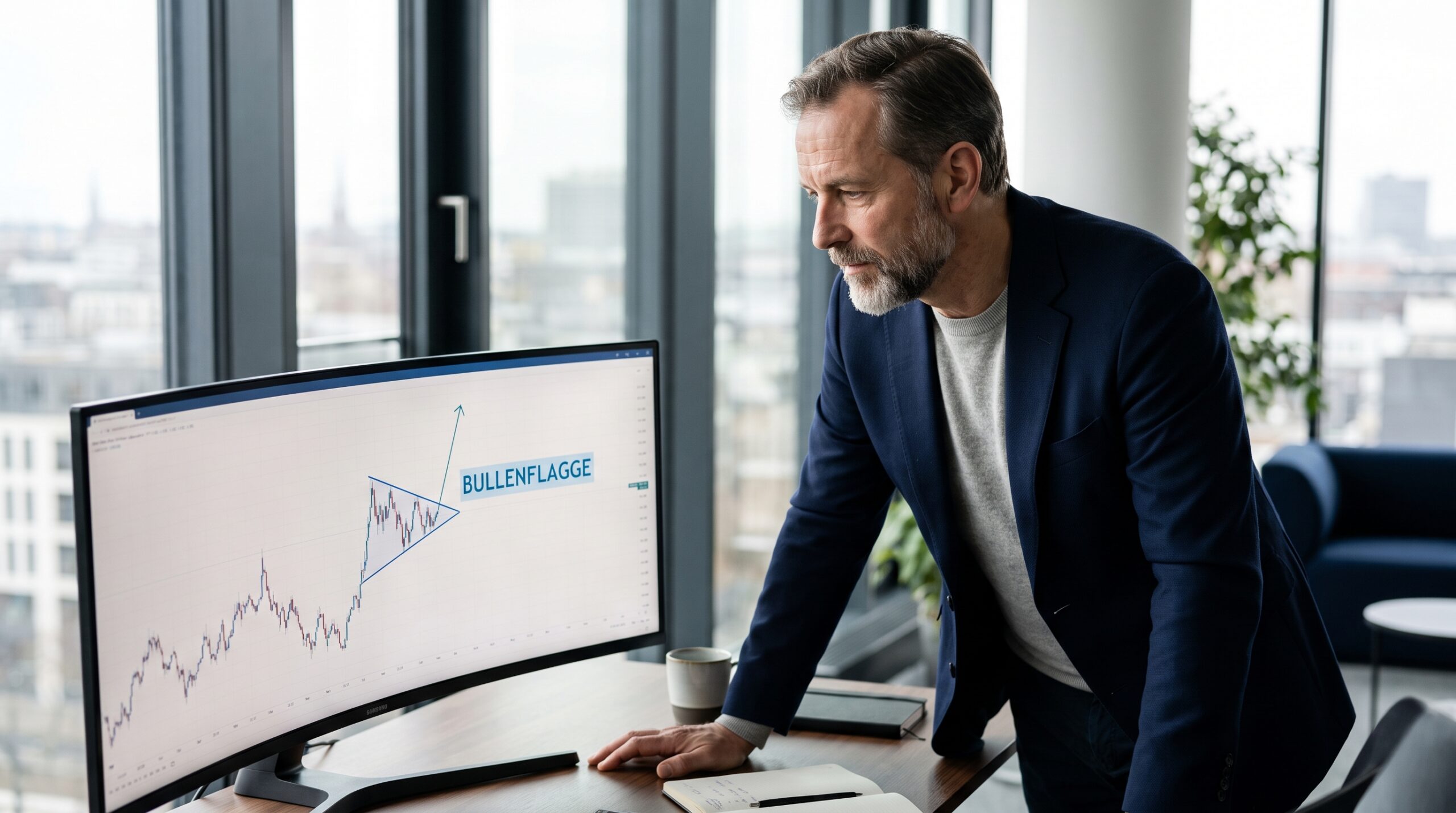 Das bedeutet die Bullenflagge im Trading