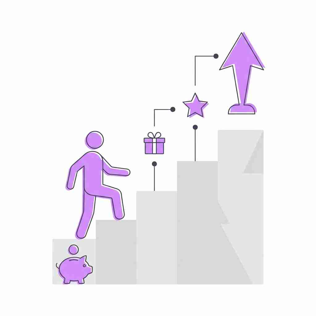 An image illustrating Prämienstaffel beim Prämiensparen: Wie das System funktioniert, welche Prämien möglich sind und worauf zu achten ist. Kompakte Übersicht mit allen Details.