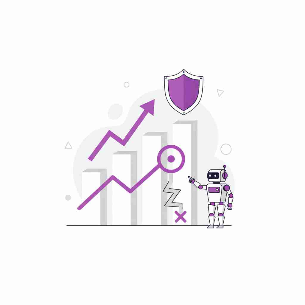 An image illustrating Stop-Loss-Order: Automatischer Verlustschutz für dein Depot