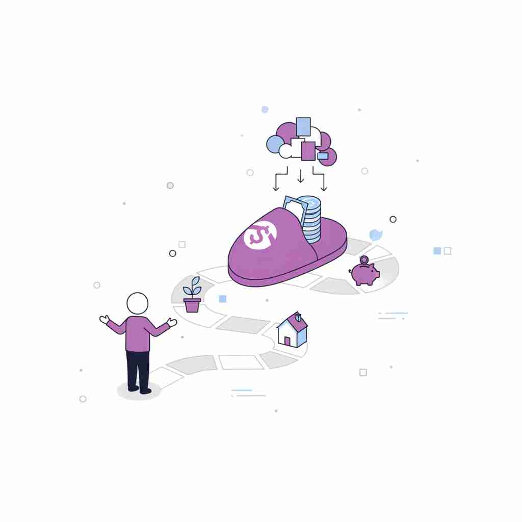 An image illustrating Pantoffel-Portfolio: Einfache Geldanlage für Anfänger erklärt