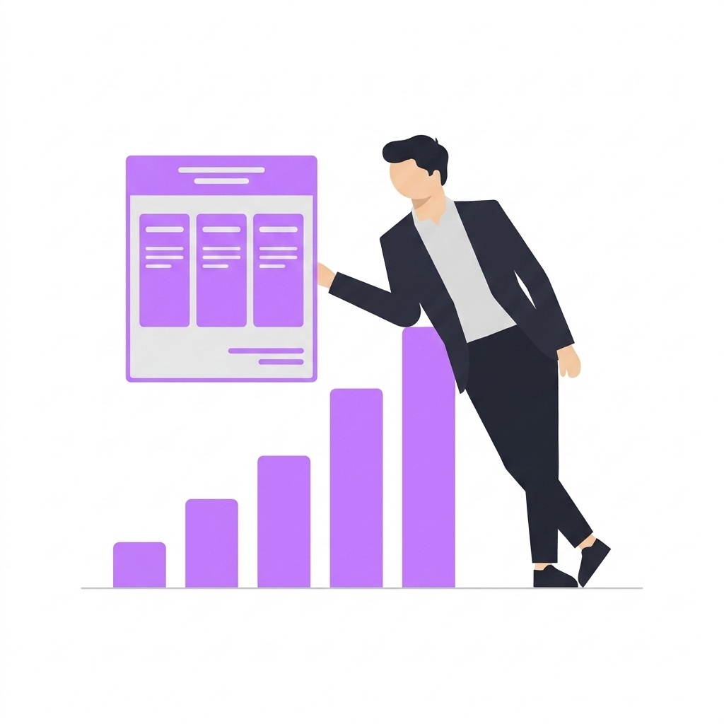 Person mit Laptop und abstraktem Roboter-Symbol - Robo Advisor Vergleich 2026