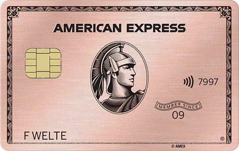 American Express Gold Card Rosé aus Metall